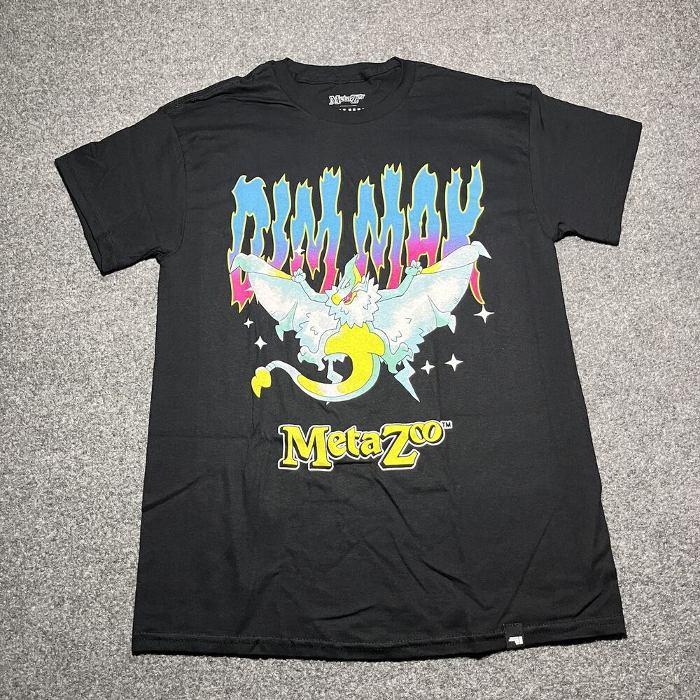 MetaZoo T Shirt Mens Medium Quetzalcoatlus Dim Mak USA Cotton Black Short Sleeve